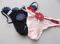 画像2: 【半額SALE】モチーフレース　Tバックショーツ　M2枚ＳＥＴ